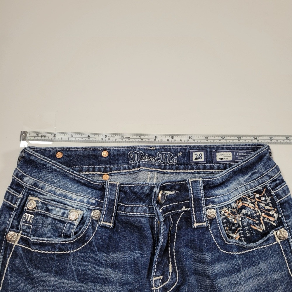 Miss Me Women's Jeans Signature Skinny Size 28x33 Blue - Picture 3 of 10